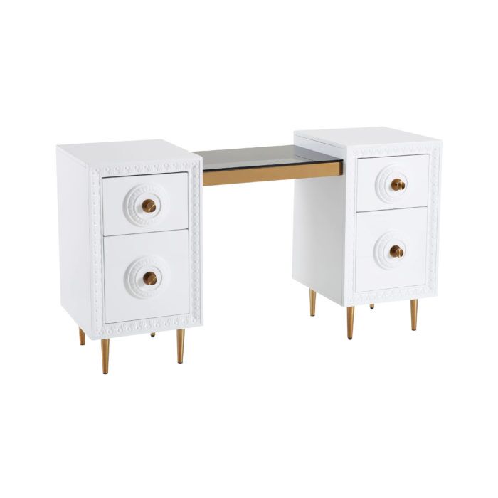 BOVEY WHITE LACQUER DESK