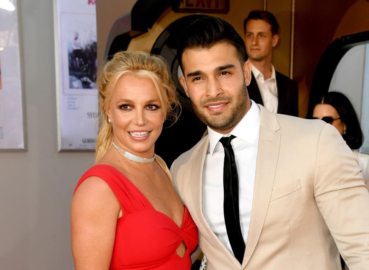 Britney and Sam (seen here in 2019) have moved back to her 21-acre mansion in Thousand Oaks where they married